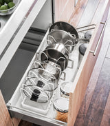 Yamazaki Home · Adjustable Steel Pot Lid Organizer · Yamazaki Home | socius design in Rochester, MN