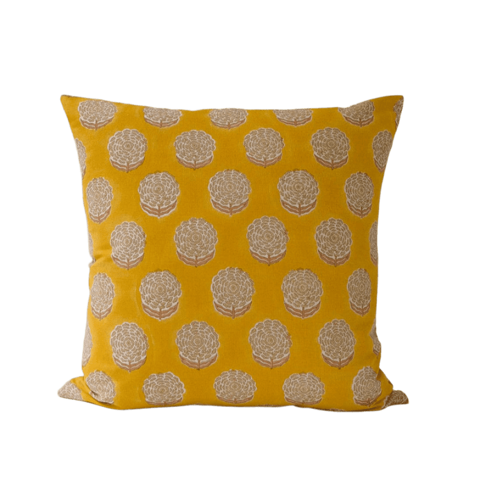 Soil to Studio · Alisha Hand Block - printed Linen Pillow · 18x18 | socius design in Rochester, MN