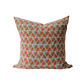 Aliya Hand Block-Printed Linen Pillow · 22x22