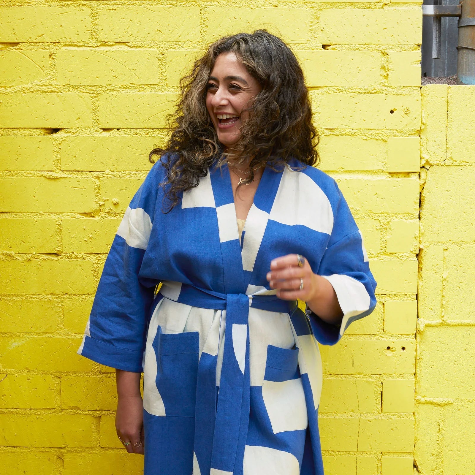 Block Shop · Alma Block - Printed Linen Robe | socius design in Rochester, MN