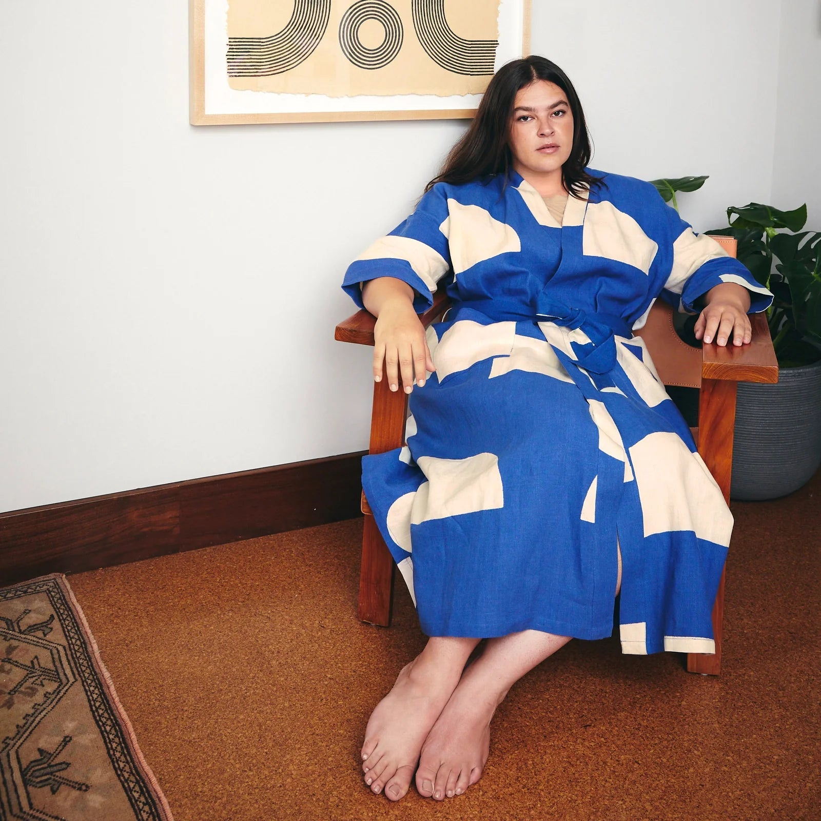 Block Shop · Alma Block - Printed Linen Robe | socius design in Rochester, MN