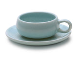 American Modern Cup & Saucer | Glacier Blue · Bauer Pottery