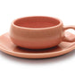 Bauer Pottery · American Modern Cup & Saucer | Coral | socius design in Rochester, MN