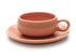 Bauer Pottery · American Modern Cup & Saucer | Coral | socius design in Rochester, MN