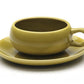 Bauer Pottery · American Modern Cup & Saucer | Russel Wright Chartreuse | socius design in Rochester, MN