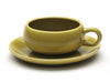 Bauer Pottery · American Modern Cup & Saucer | Russel Wright Chartreuse | socius design in Rochester, MN