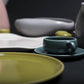 Bauer Pottery · American Modern Cup & Saucer | Russel Wright Chartreuse | socius design in Rochester, MN