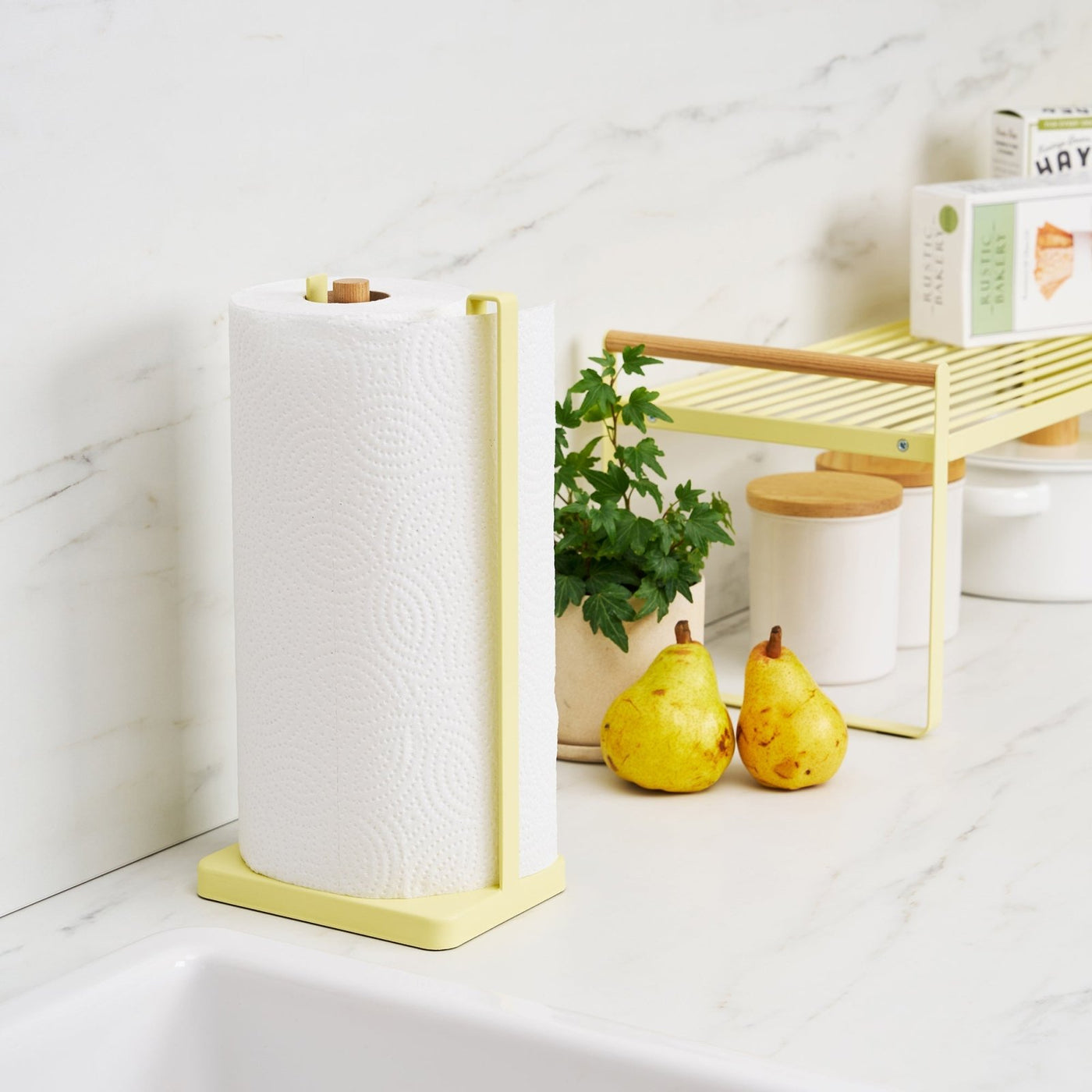 Yamazaki Home · Apartment Therapy Steel + Wood Paper Towel Holder | socius design in Rochester, MN