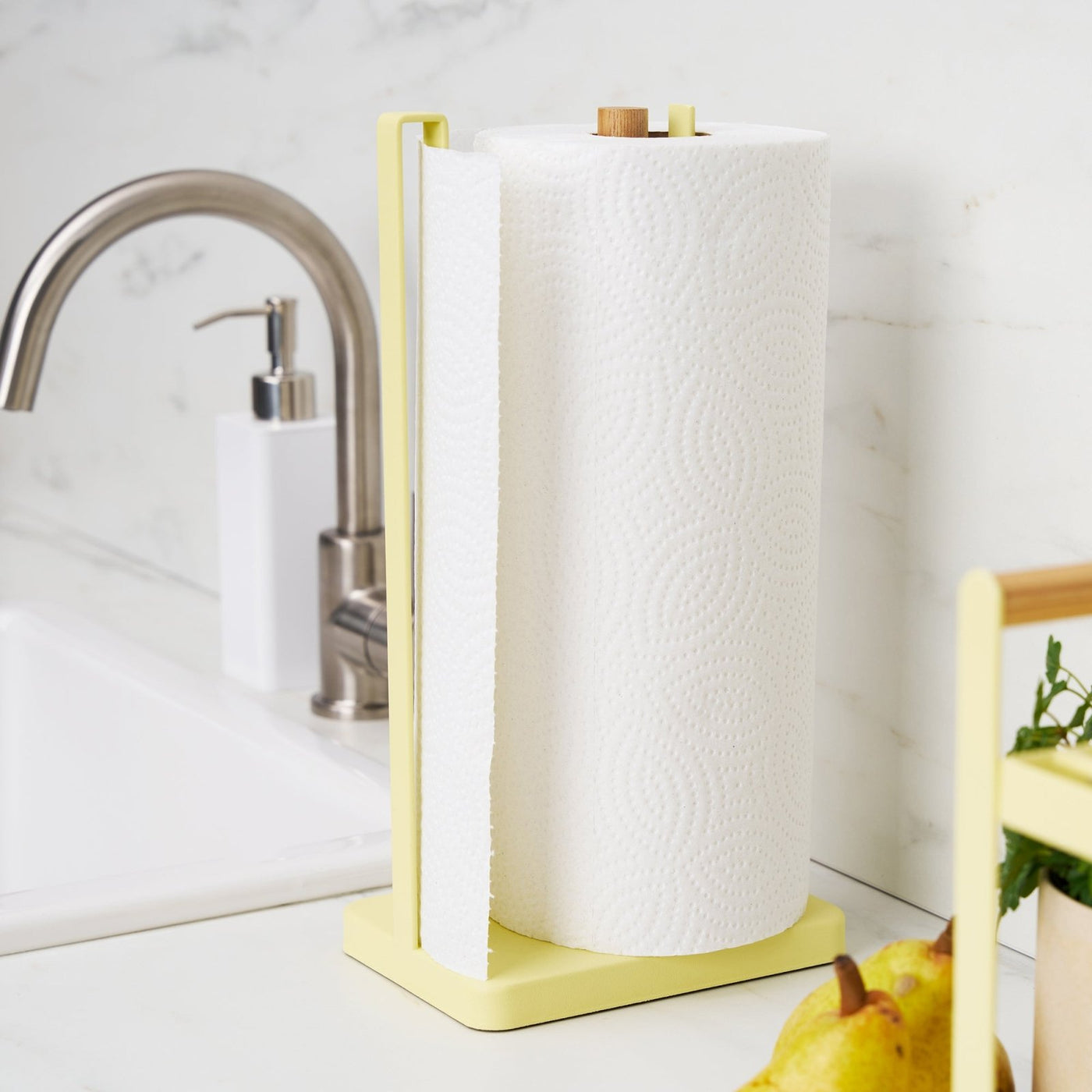 Yamazaki Home · Apartment Therapy Steel + Wood Paper Towel Holder | socius design in Rochester, MN