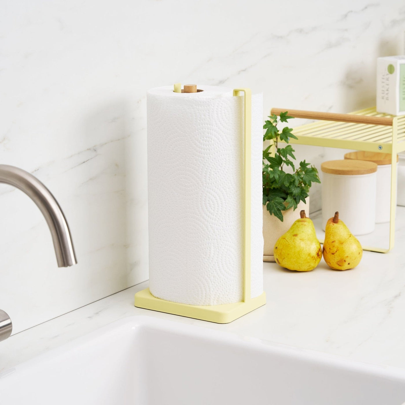 Yamazaki Home · Apartment Therapy Steel + Wood Paper Towel Holder | socius design in Rochester, MN