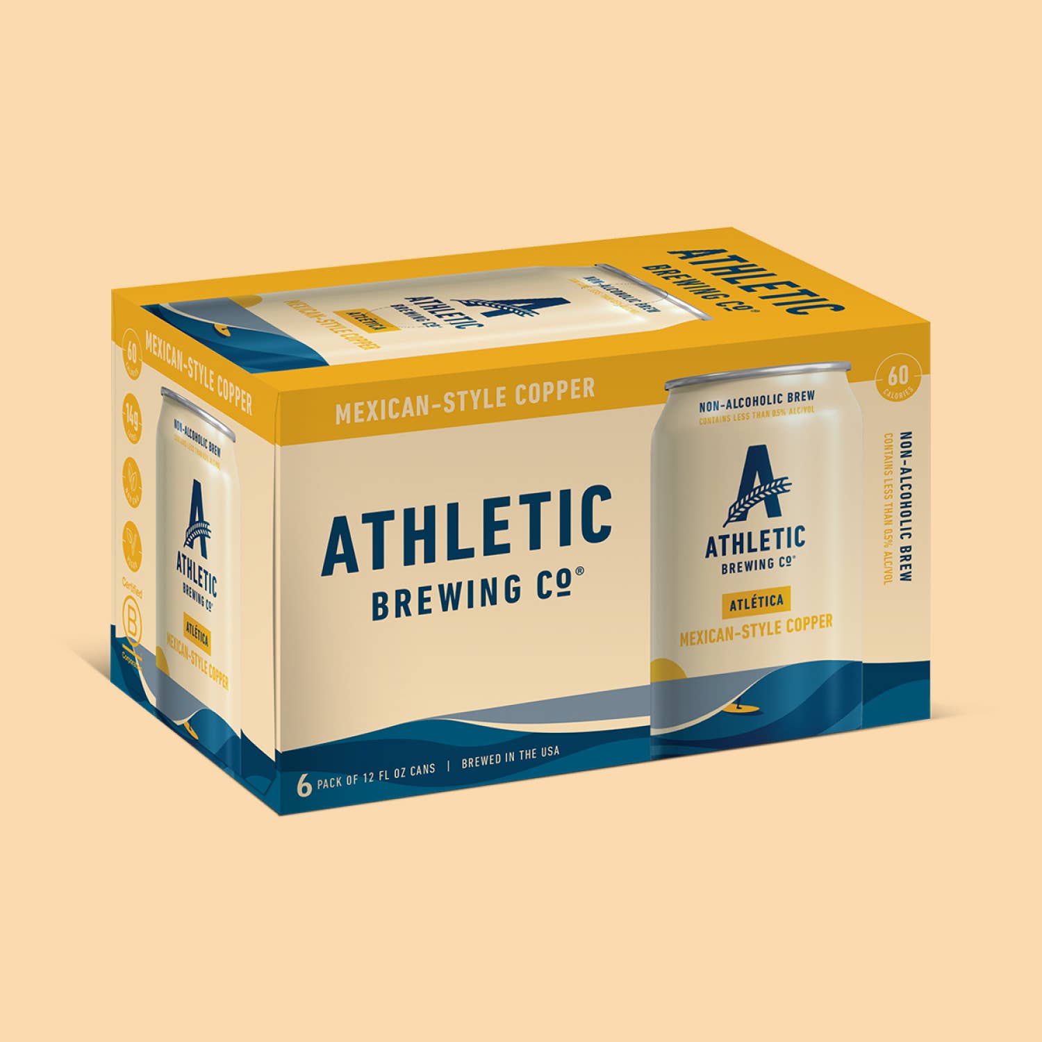 Athletic Brewing Company · Atlética · Non - Alcoholic Mexican Style Copper | socius design in Rochester, MN