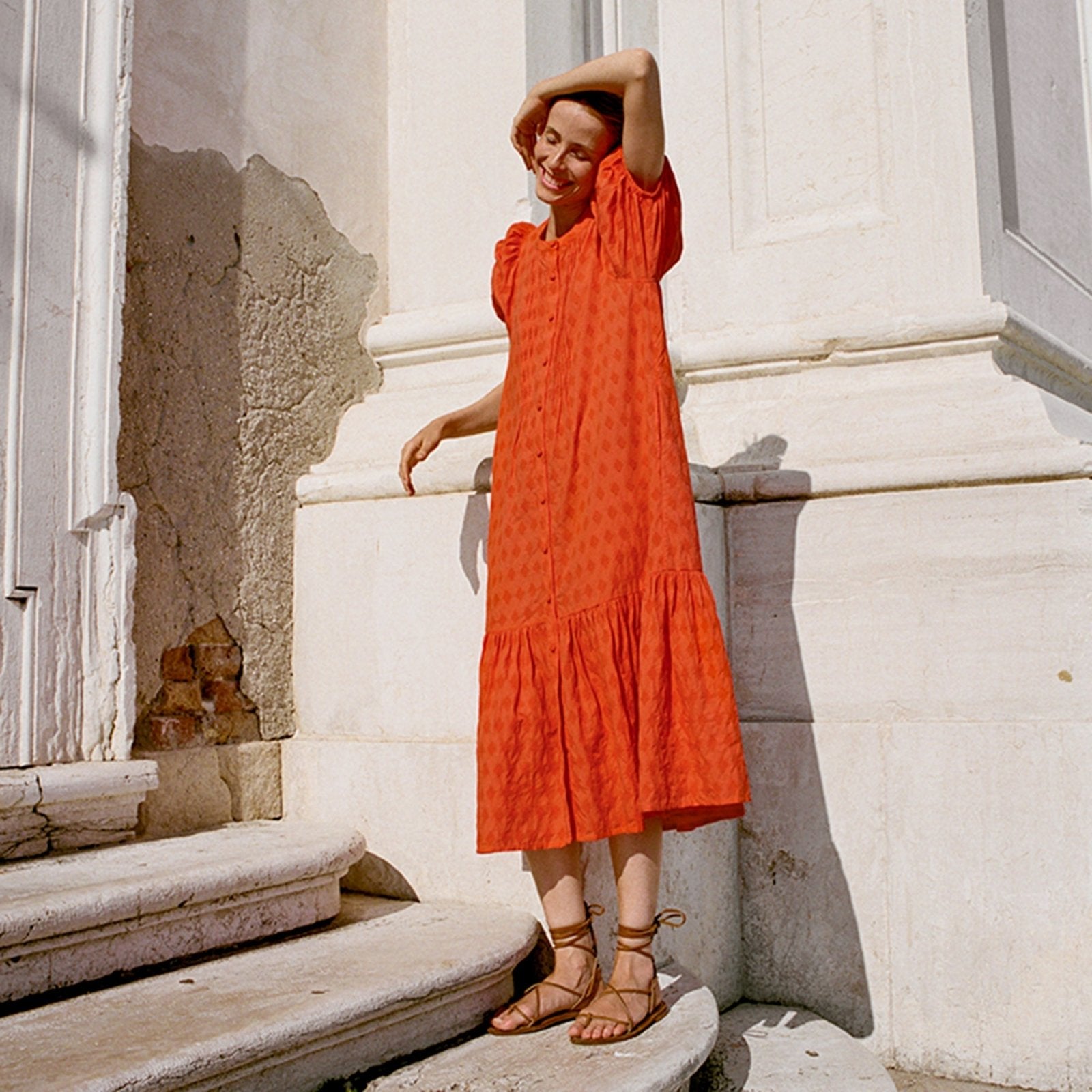 Block Shop · August Dress | Papaya | socius design in Rochester, MN