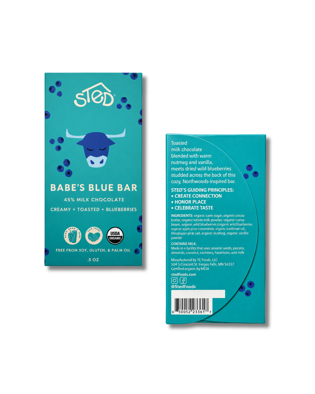 Sted Chocolate · Babe's Blue Mini Bar | socius design in Rochester, MN