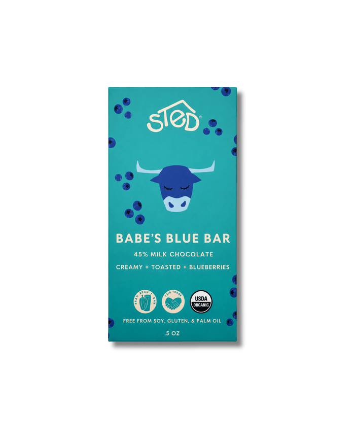 Sted Chocolate · Babe's Blue Mini Bar | socius design in Rochester, MN