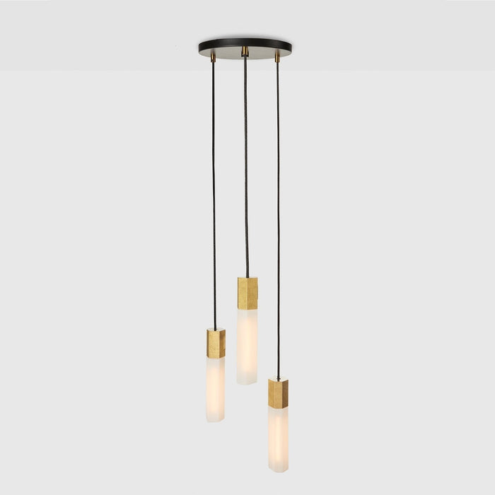 Basalt Triple Pendant in Brass · Tala US