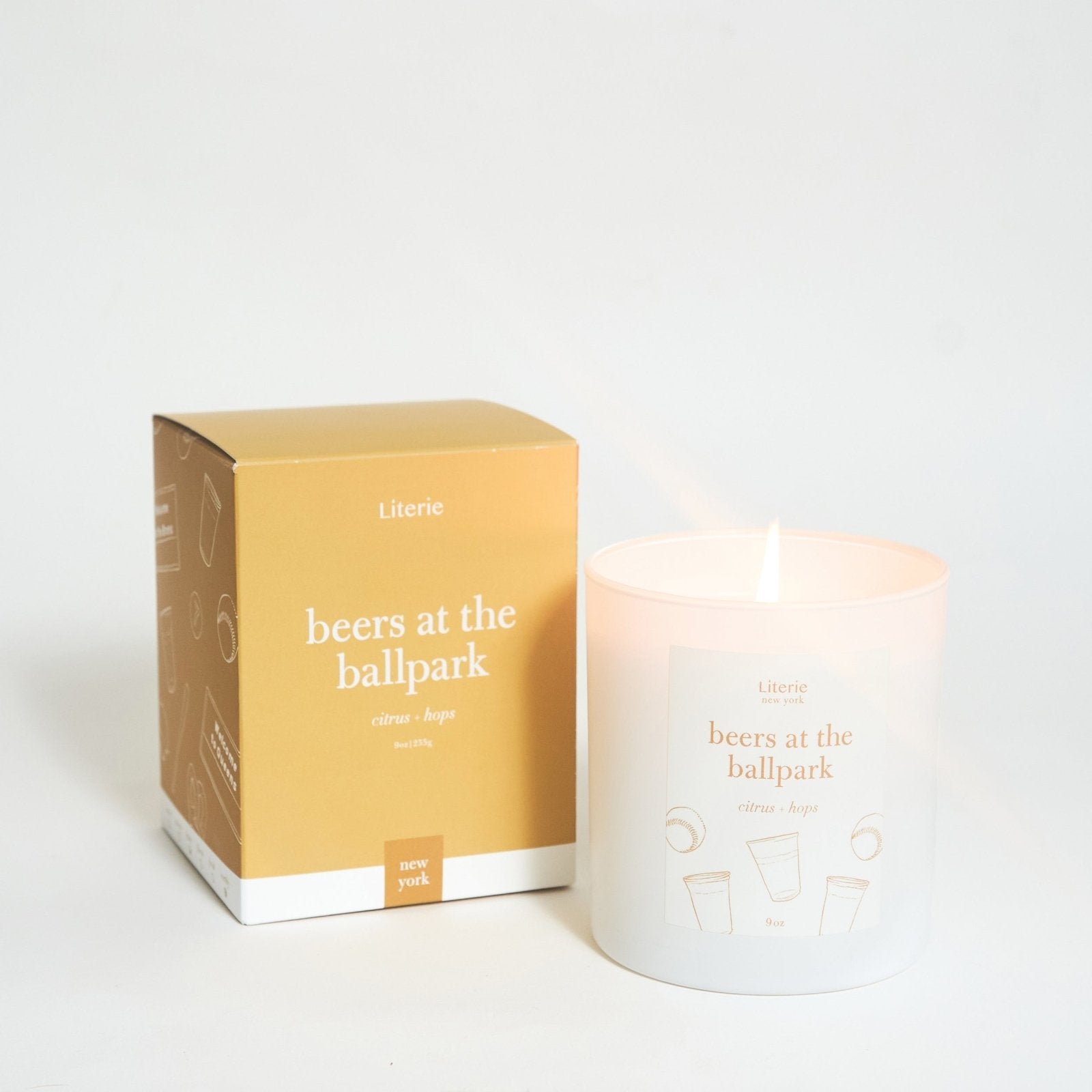 Literie Candles · Beers at the Ballpark Scented Candle | socius design in Rochester, MN