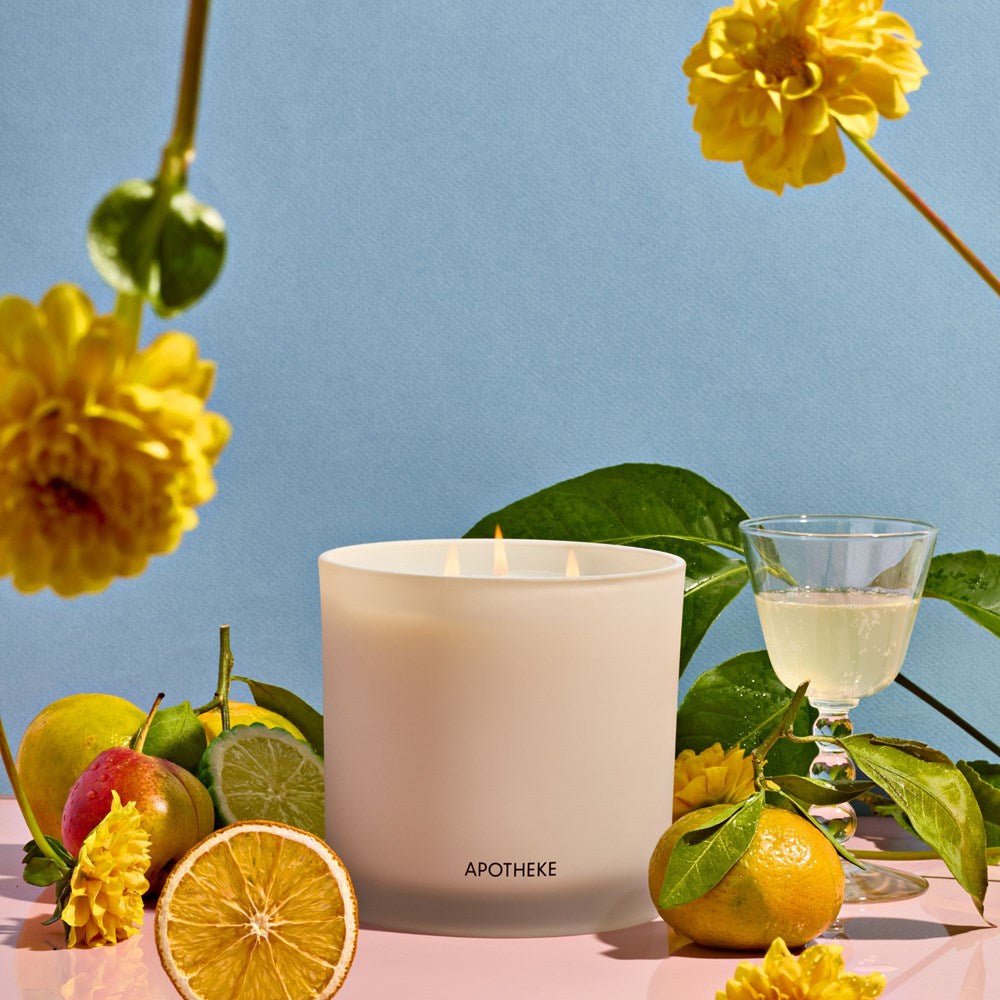 APOTHEKE · Bergamot Tangerine 3-Wick Candle | socius design in Rochester, MN
