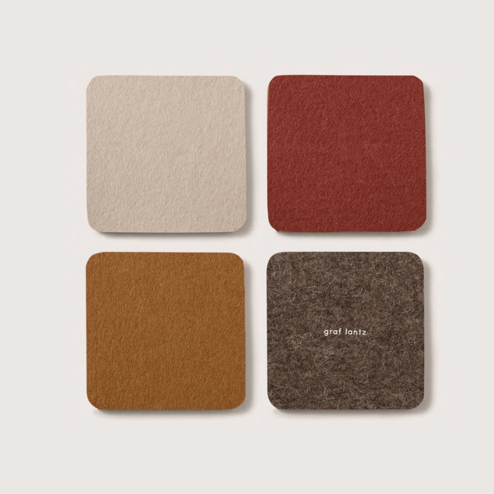 Graf Lantz · Bierfilzl Merino Wool Square Coaster 4 - Pack · Mesa | socius design in Rochester, MN