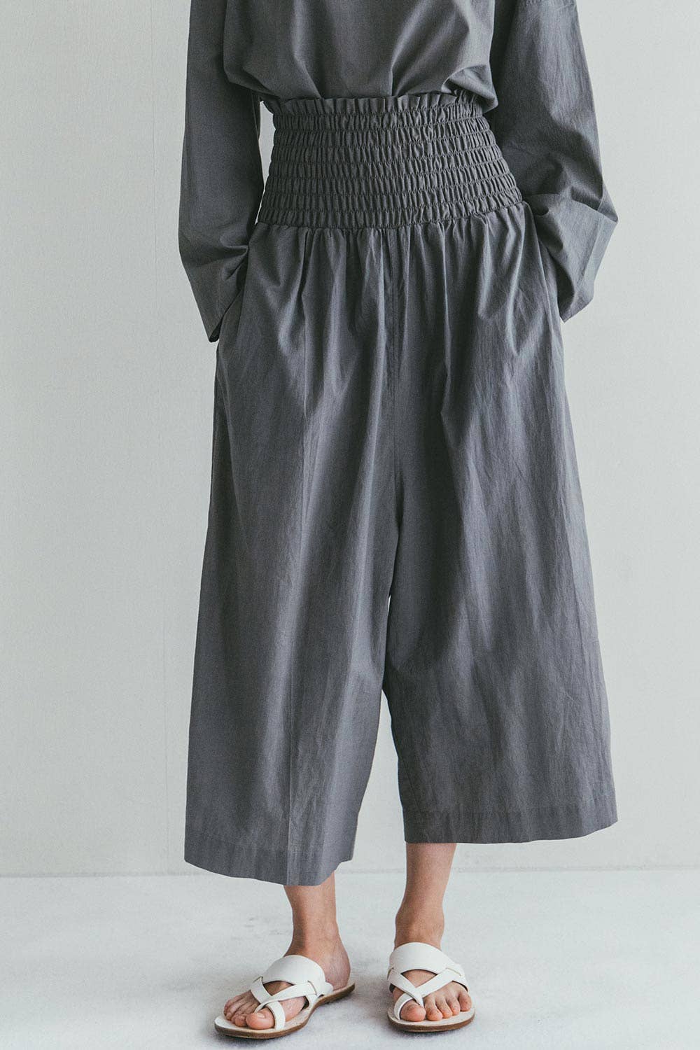 Bipul Shiring Pants Grey · Fog Linen Work