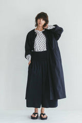 Fog Linen Work · Bipul Shirred-Waist Pants · Ink Navy | socius design in Rochester, MN