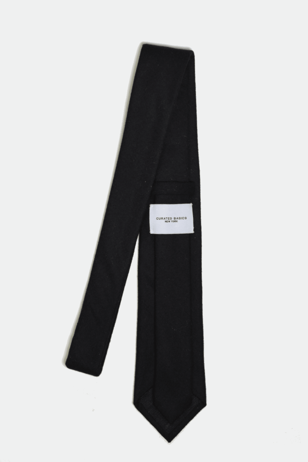 Curated Basics · Black Wool Tie | socius design in Rochester, MN