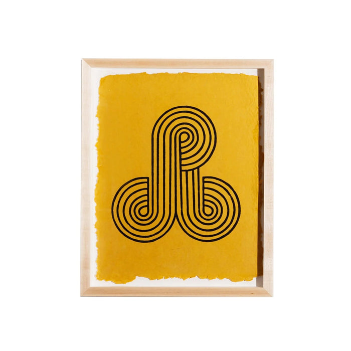 Block Shop · Trillium Woodblock Print + Maple Hanging Rails
