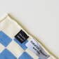 Curated Basics Blue Checker Wool Pocket Square | socius design shop | Rochester, MN