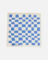 Curated Basics Blue Checker Wool Pocket Square | socius design shop | Rochester, MN