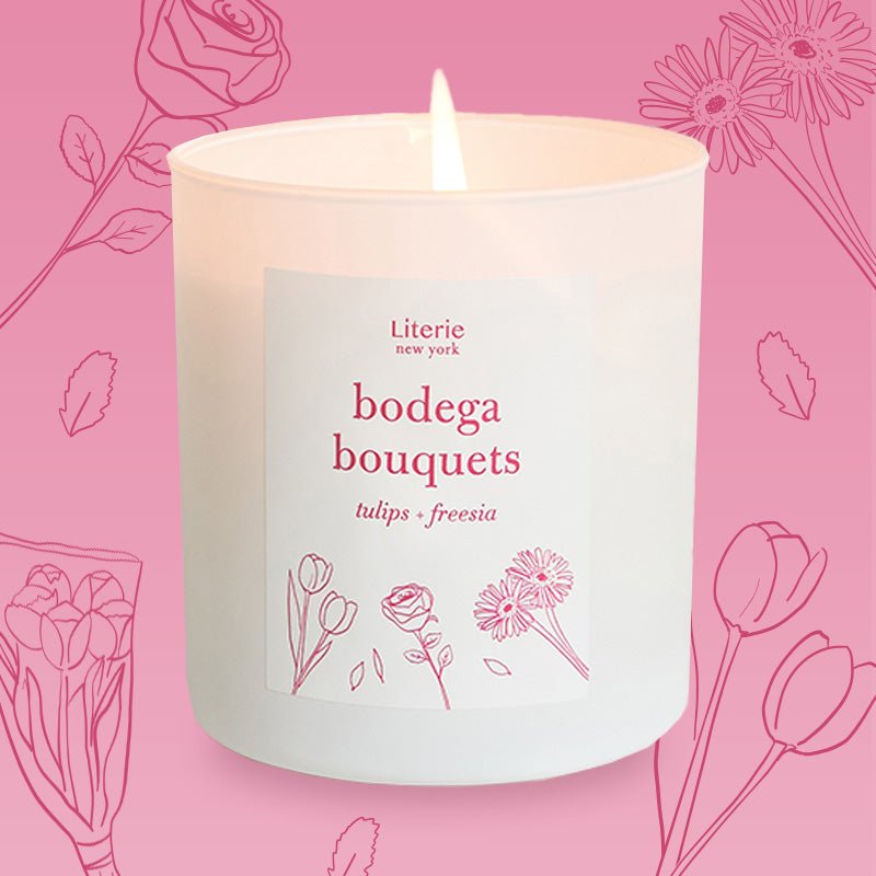 Literie Candles · Bodega Bouquets | tulips & freesia scented candle | socius design in Rochester, MN