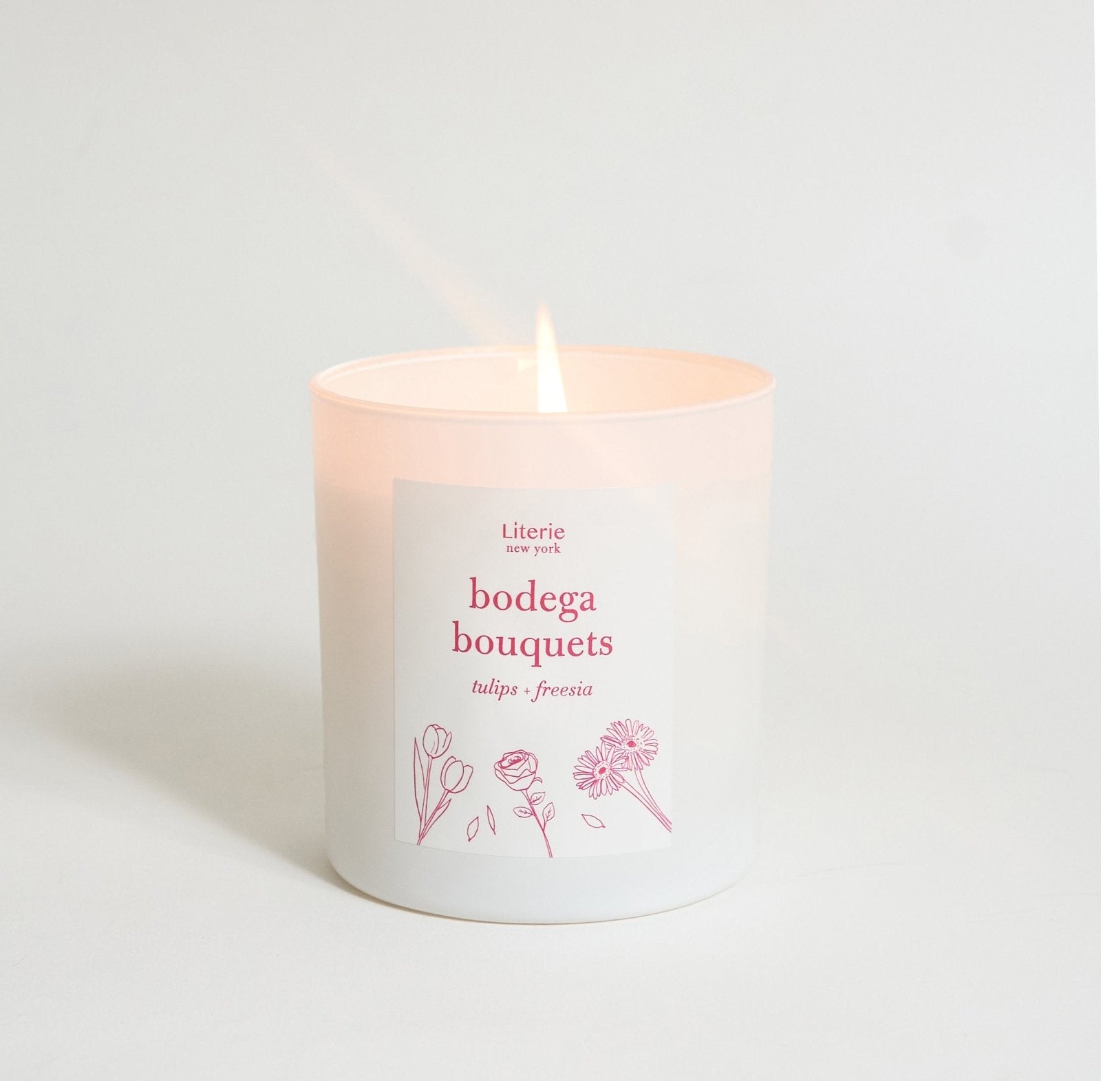 Literie Candles · Bodega Bouquets | tulips & freesia scented candle | socius design in Rochester, MN