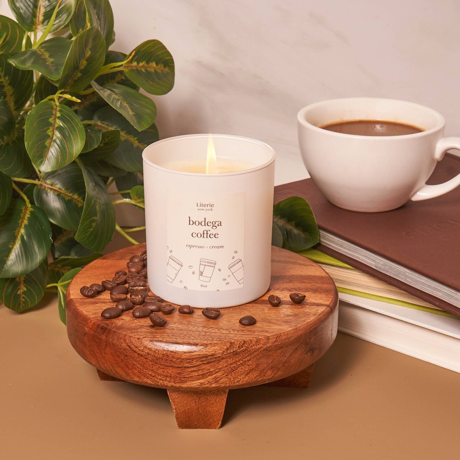 Literie · Bodega Coffee | Espresso + Cream Fragrant Candle | socius design in Rochester, MN