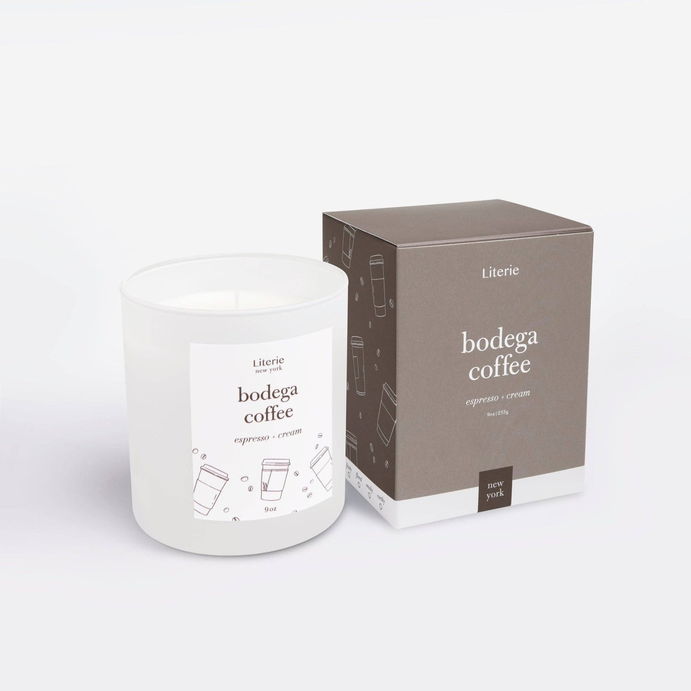 Literie · Bodega Coffee | Espresso + Cream Fragrant Candle | socius design in Rochester, MN