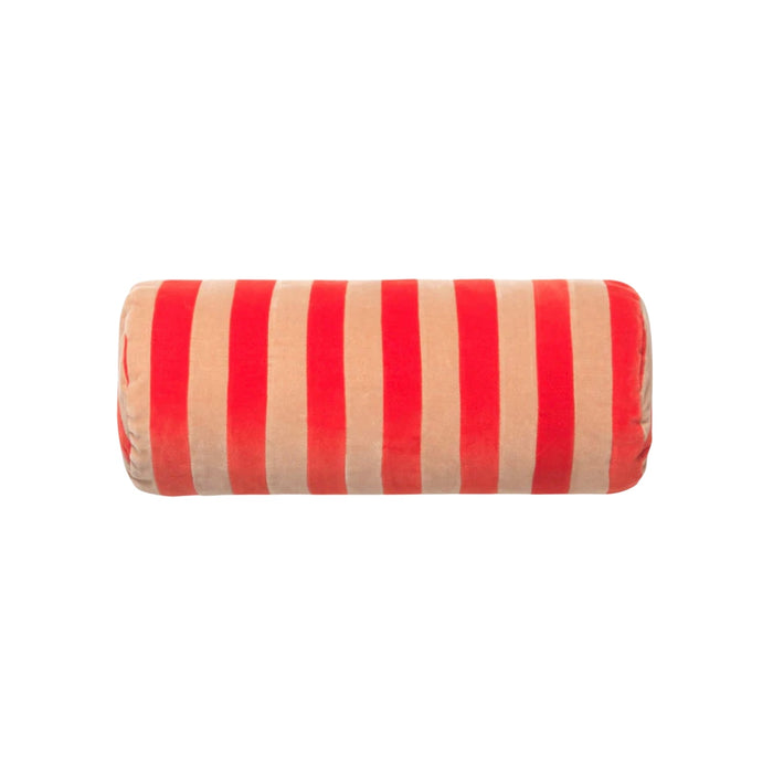 Christina Lundsteen · Bolster Stripe Cushion in Tomato - Beige | socius design in Rochester, MN