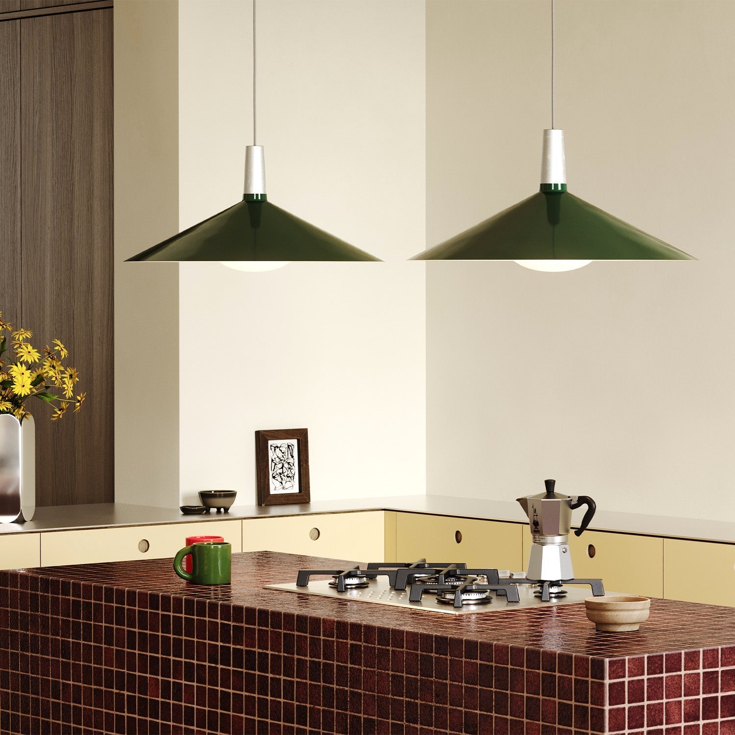 Tala US · Bower Pendant Light Large in Dark Green + Oval II | socius design in Rochester, MN