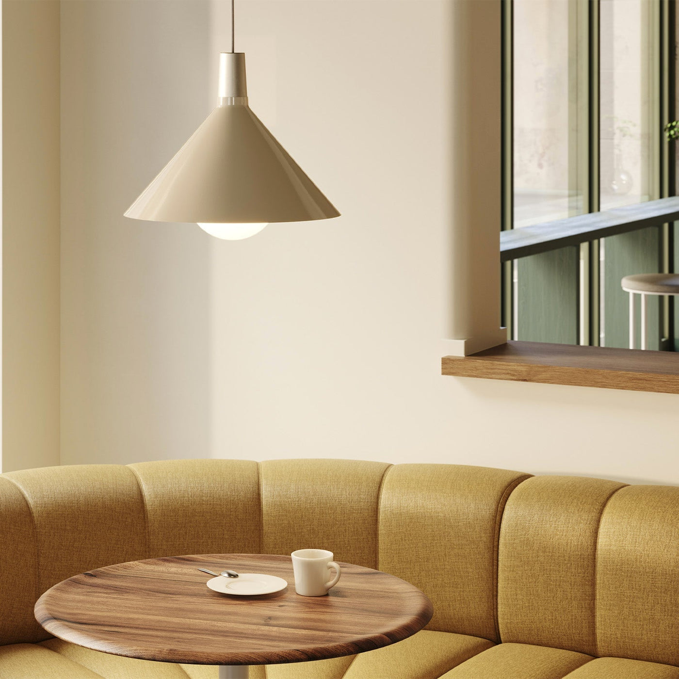 Tala US · Bower Pendant Light Medium in Oyster White + Sphere IV | socius design in Rochester, MN