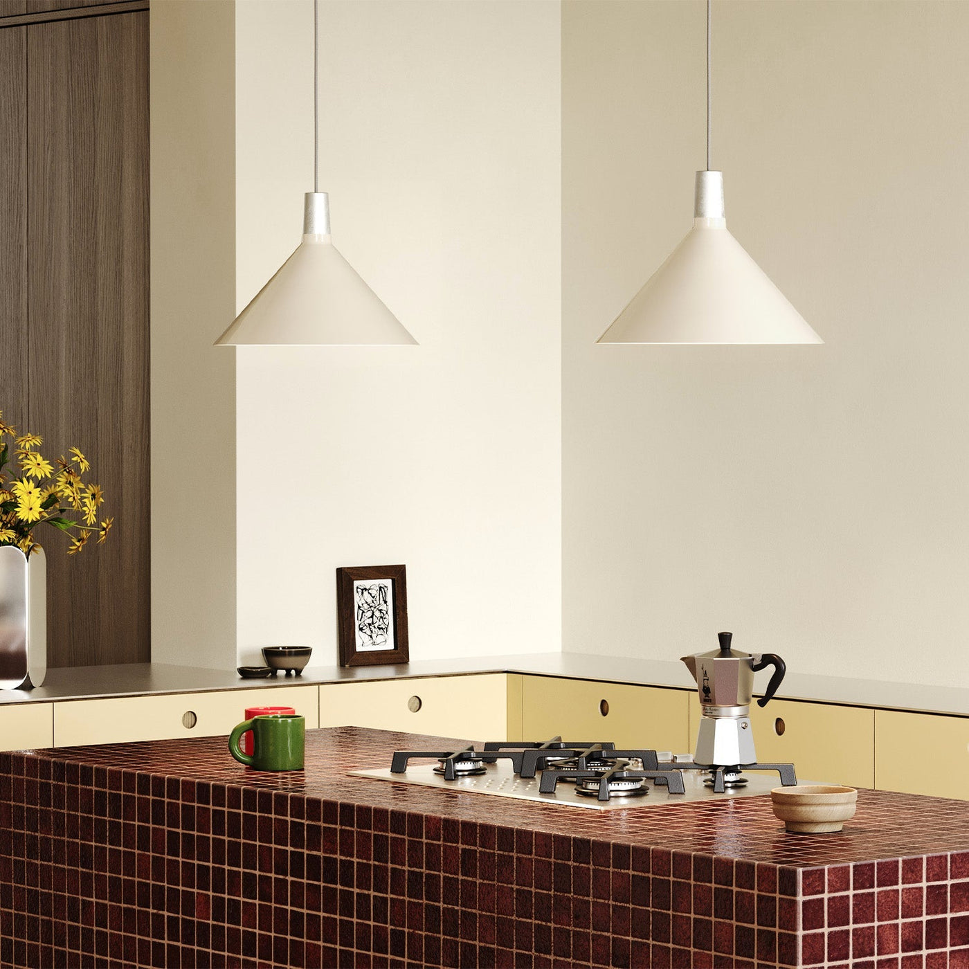 Tala US · Bower Pendant Light Medium in Oyster White + Sphere IV | socius design in Rochester, MN