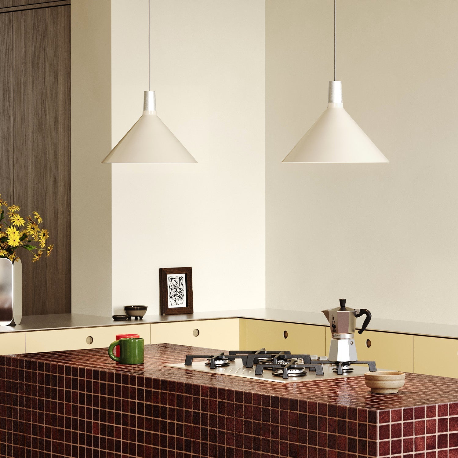 Tala US · Bower Pendant Light Medium in Oyster White + Sphere IV | socius design in Rochester, MN