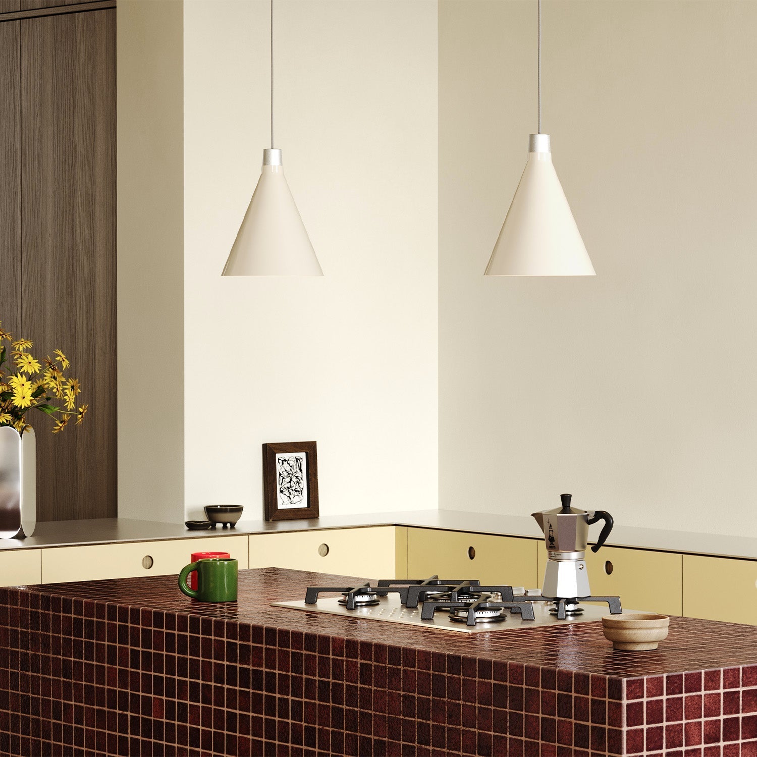 Tala US · Bower Pendant Light Small in Oyster White + Sphere III | socius design in Rochester, MN