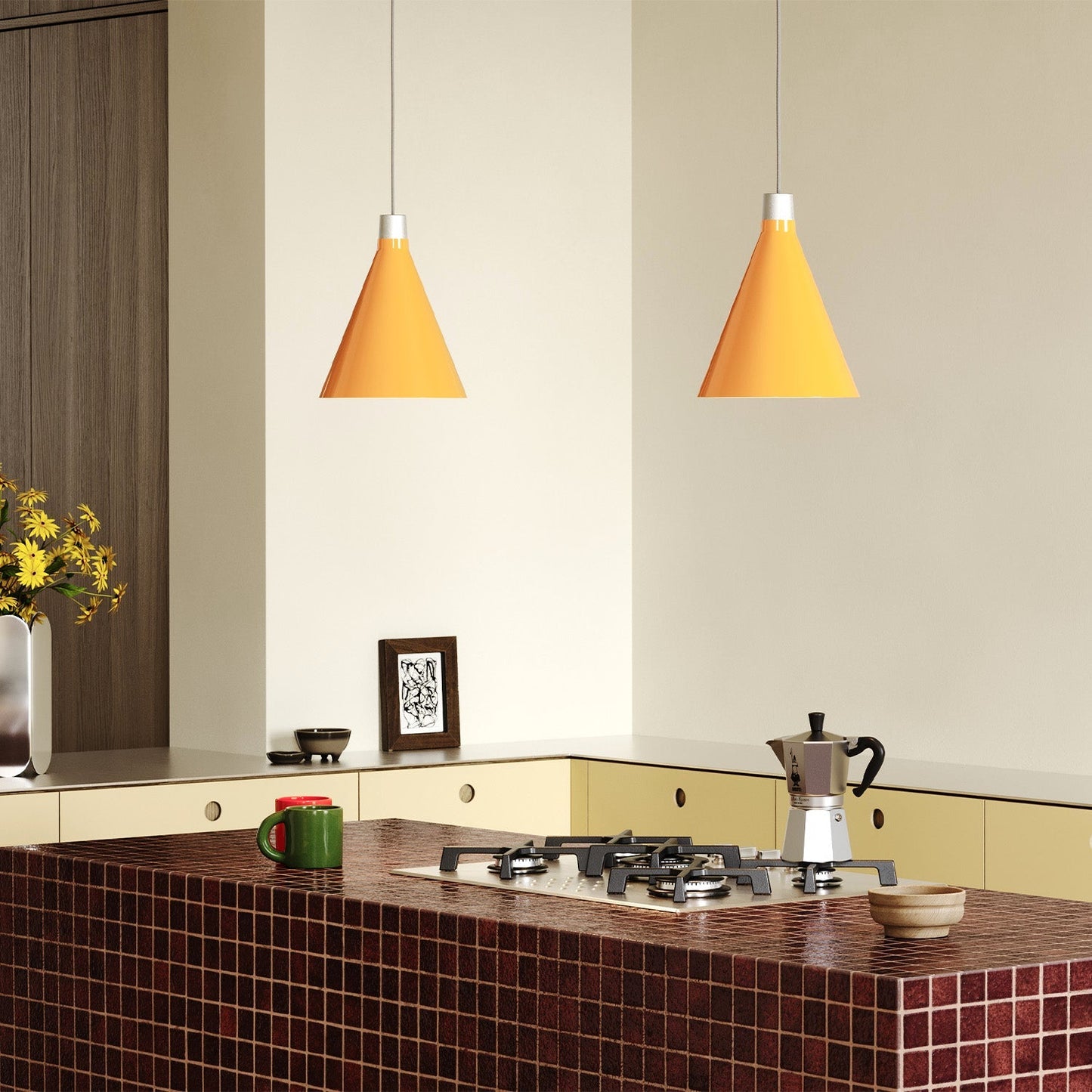 Tala US · Bower Pendant Light Small in Yellow + Sphere III | socius design in Rochester, MN