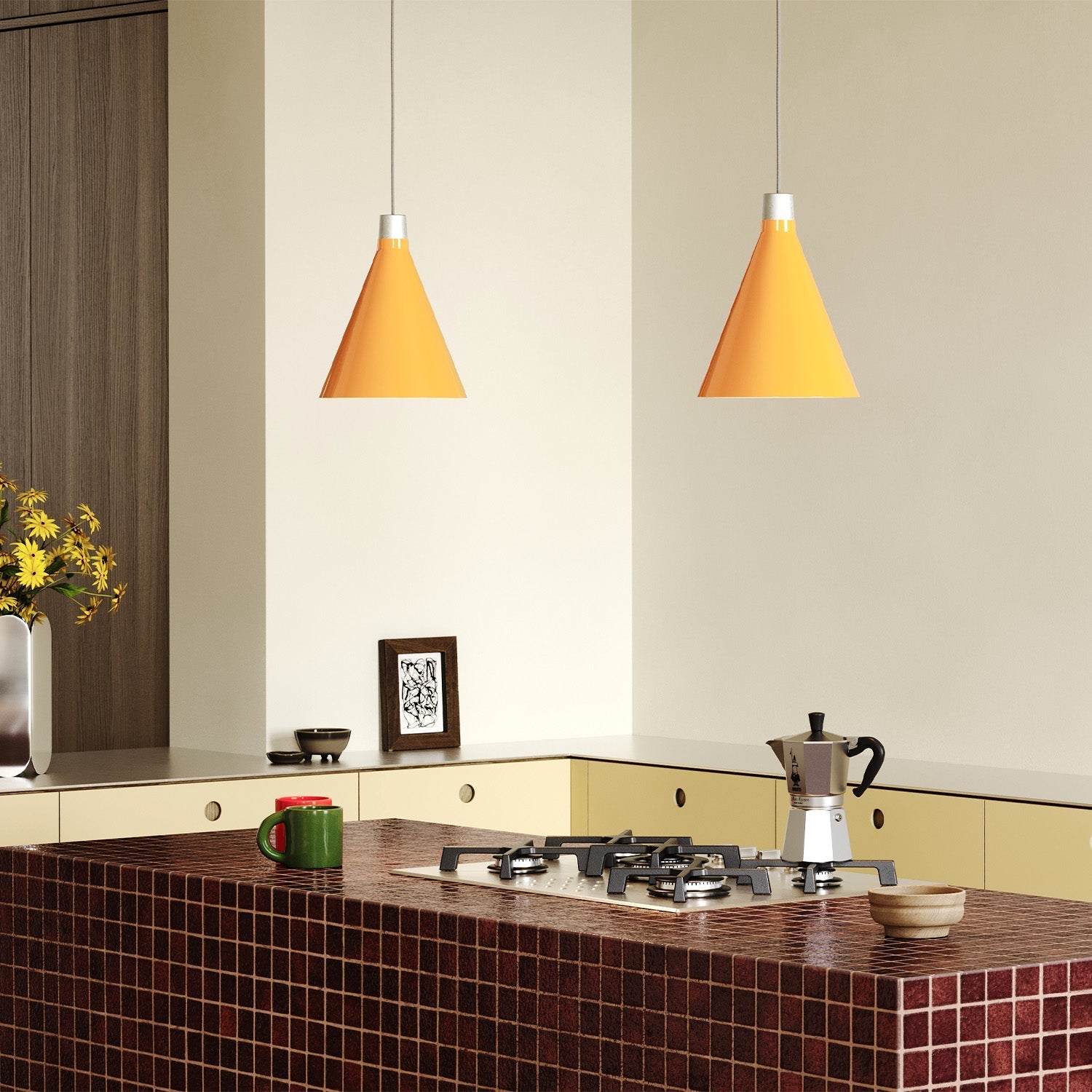 Tala US · Bower Pendant Light Small in Yellow + Sphere III | socius design in Rochester, MN