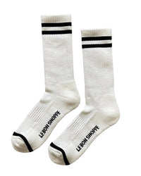 Le Bon Shoppe · Boyfriend Socks Extended | Classic White | socius design in Rochester, MN