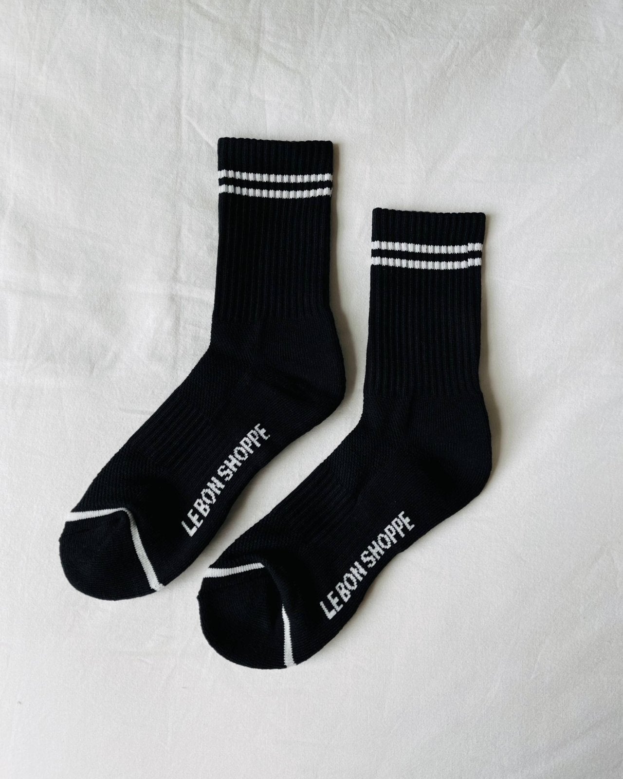 Le Bon Shoppe Boyfriend socks in noir at socius design shop in Rochester, MN.