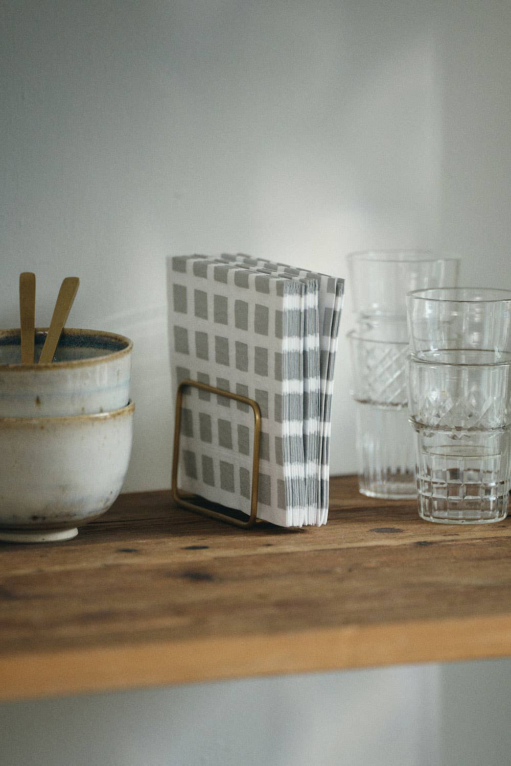 Fog Linen Work · Brass Napkin Stand | socius design in Rochester, MN