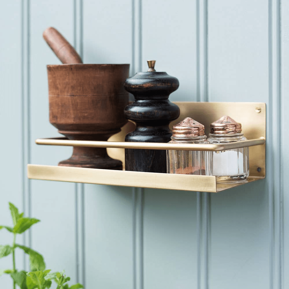 Fog Linen Work · Brass Shelf | socius design in Rochester, MN