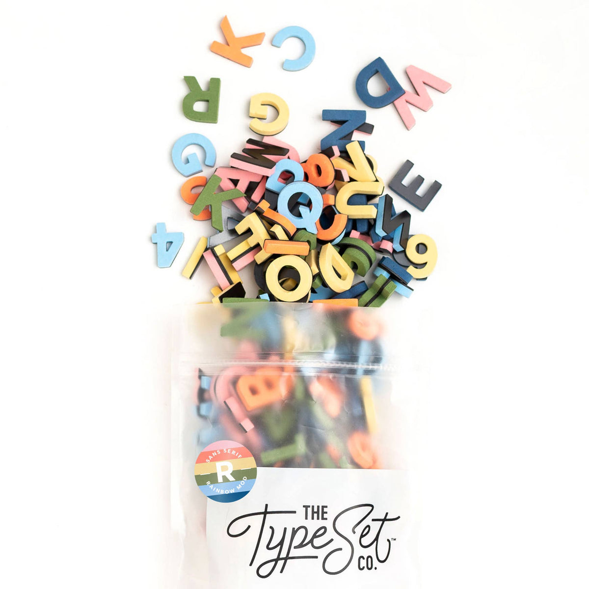 1" Rainbow Mod Magnetic Letters · The Type Set Co.