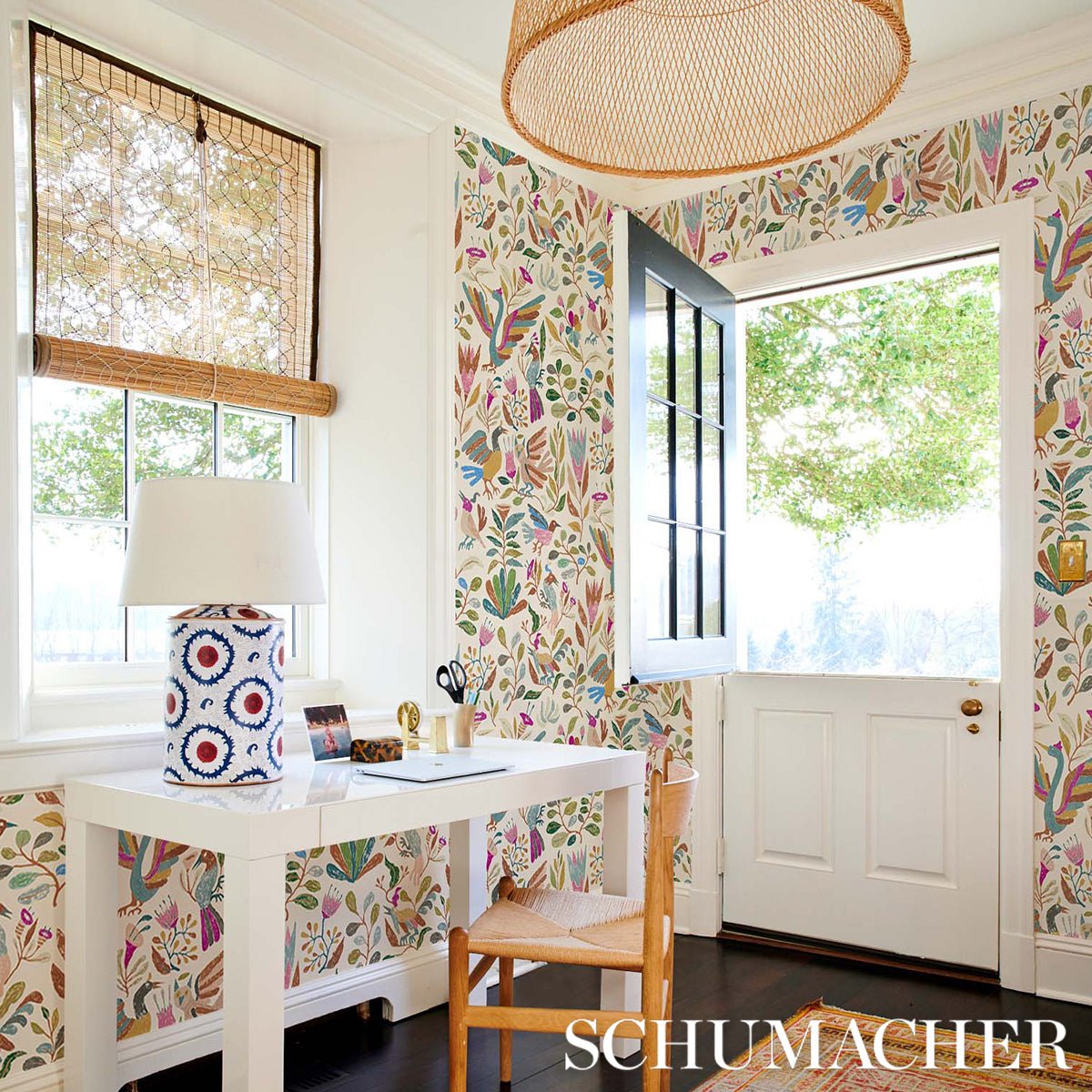 Schumacher · Canopy · Multi Birds Wallpaper | socius design in Rochester, MN