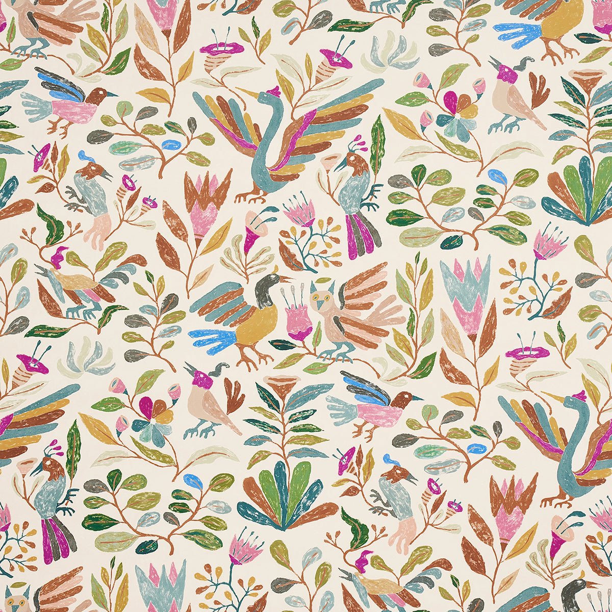 Schumacher · Canopy · Multi Birds Wallpaper | socius design in Rochester, MN
