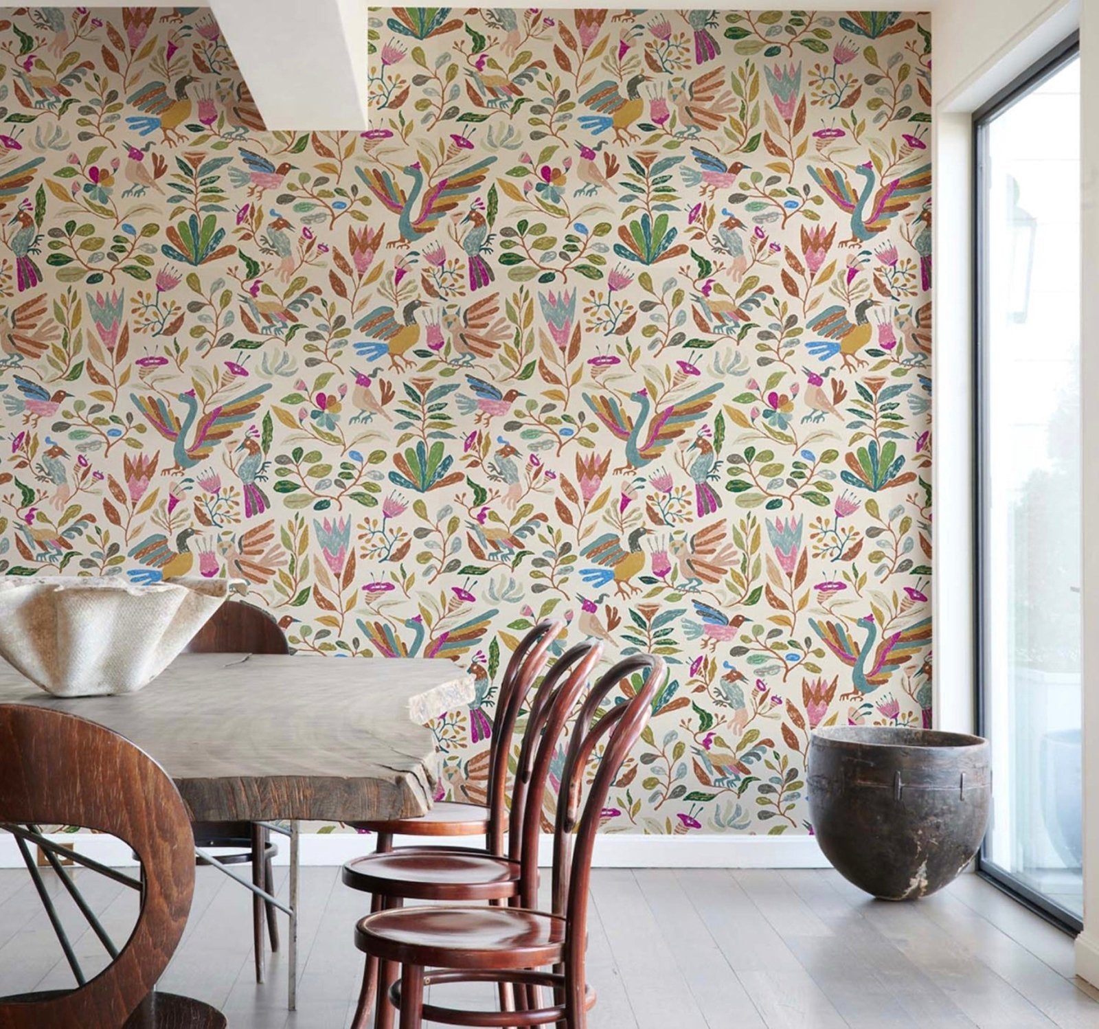 Schumacher · Canopy · Multi Birds Wallpaper | socius design in Rochester, MN