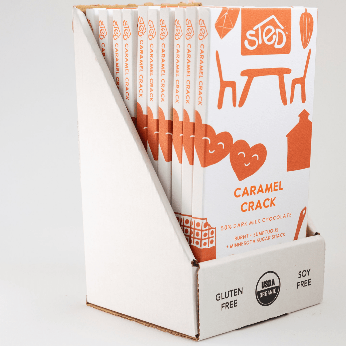 Sted Chocolate · Caramel Crack Dark Milk Chocolate Bar | socius design in Rochester, MN
