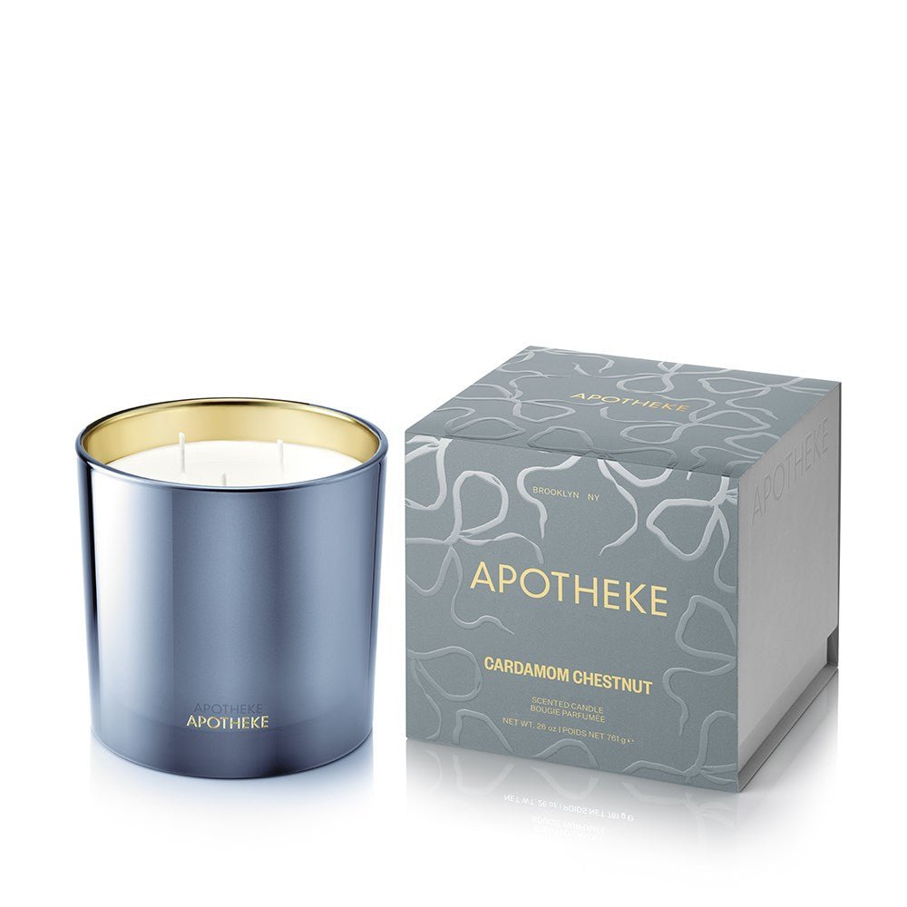 APOTHEKE · Cardamom Chestnut 3-Wick Candle | socius design in Rochester, MN